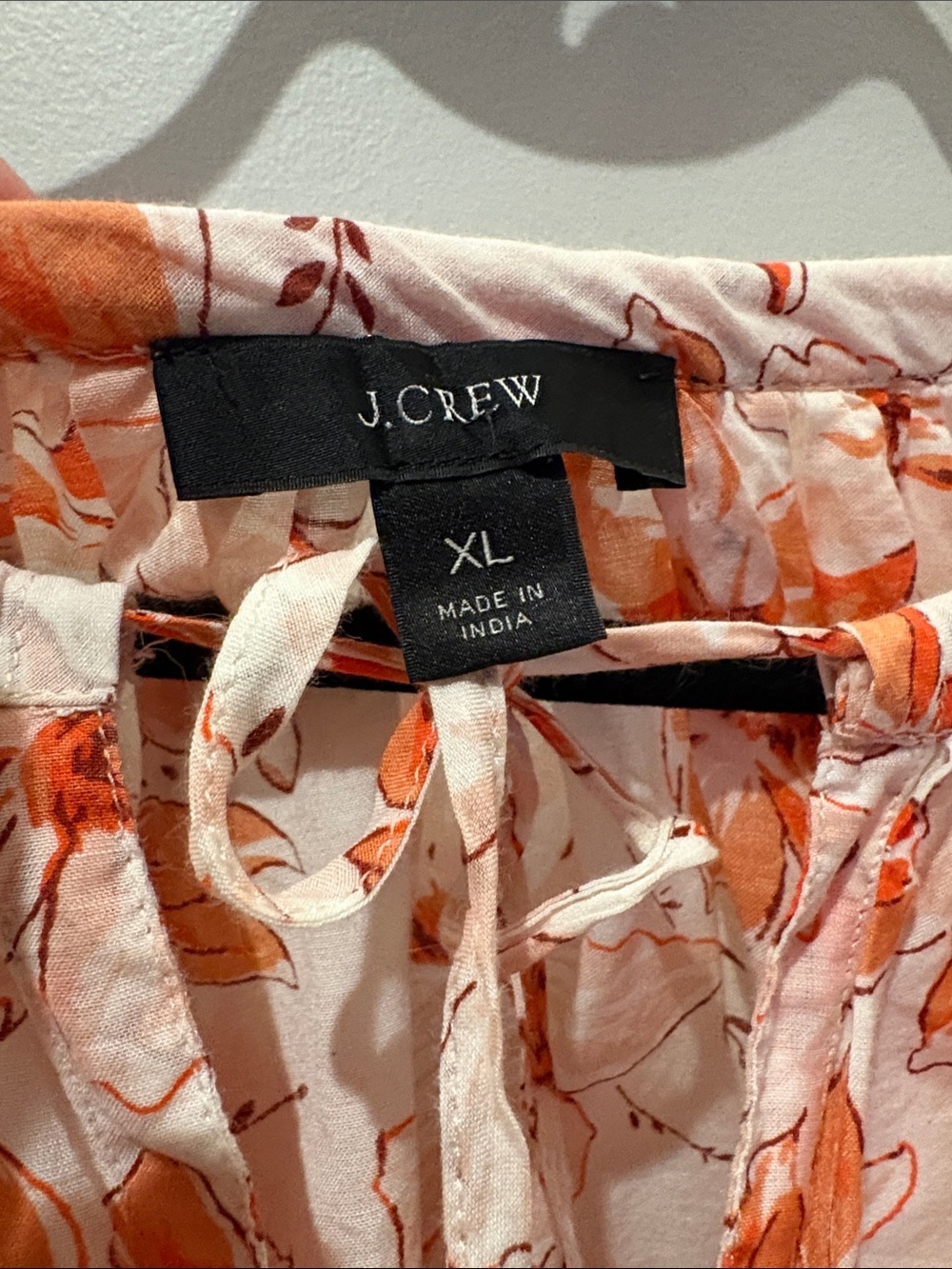 J. Crew Floral Peach & Orange Top ($135) - Picture 7 of 9